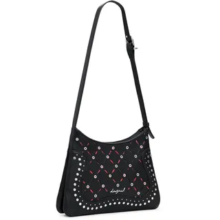 DESIGUAL Yankee Manaos Umhängetasche Polyurethan Black