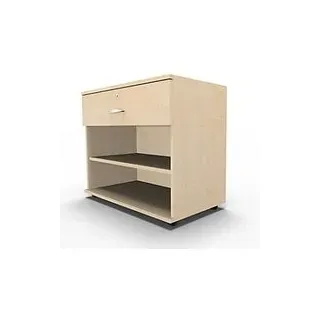 Schäfer Shop Select Sideboard, mit Schublade, abschließbar, Spanplatte, B 800 x T 420 x H 663 mm, Ahorn
