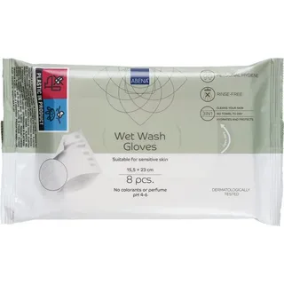 Abena FEUCHTE WASCHHANDSCHUHE 8 st
