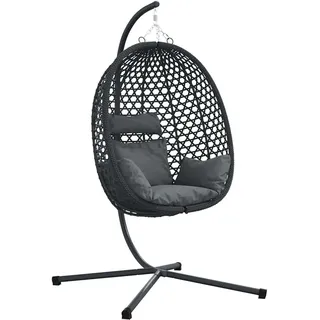 vidaXL 104 x 100 x 191 cm Schwarz