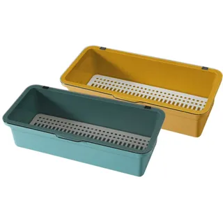 Zerodeko 2st Aufbewahrungsbox Für Essstäbchen Besteckkasten Aufbewahrungskoffer Für Utensilien Essstäbchen-besteck-organizer Haushaltsutensilienhalter Abtropffläche Plastik Mit Deckel