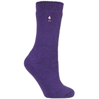 HEAT HOLDERS SOCKSHOP Damen Original 2.3 TOG Thermosocken Packung 1 Violett 37-42 - 37-42
