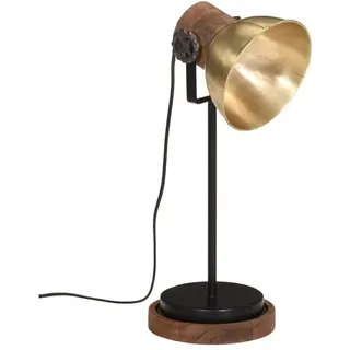 vidaXL Schreibtischlampe Antik-Messing 1