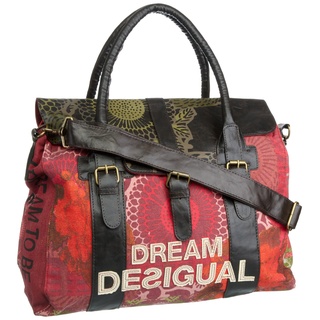 Desigual Patch Dream Grande 17X5022, Damen Messengerbags, Rot (GRANATE 3032), 40x39x17 cm (B x H x T)