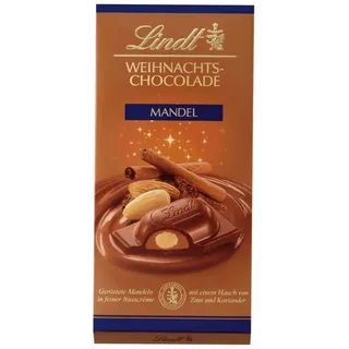 Lindt Weihnachts-Tafel Mandel Schokoladentafel 100 g