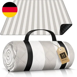 HOEL Picknickdecke 200X200 Cm Wasserabweisend + Isoliert - Strandmatte Gepolster