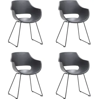 MCA Furniture Schalenstuhl Rockville grau 4er Set