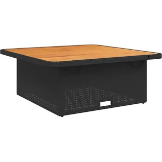 vidaXL Gartentisch 110 x 110 x 71 cm Schwarz