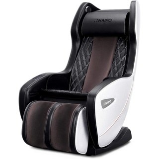 NAIPO Shiatsu Massagesessel Massagestuhl mit Klopfen Kneten Luft-Massage-System Bluetooth 3D Surround Sound Musik