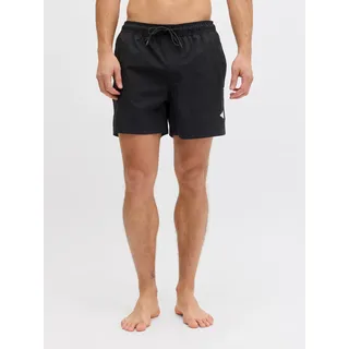 JACK & JONES Badeshorts JPSTMAUI TROPIC SOLID Schwarz XXL