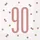 Unique 16 90 Geburtstag roségold