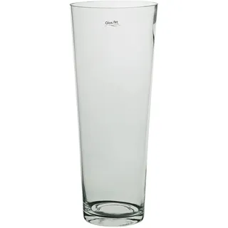 Konisch Boden-Vase Glas-Vase konische Blumen-Vase Deko-Vase aus Glas 40/60cm hoch Wohnzimmer (40x16cm)