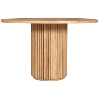 SIT Möbel Ribbed Side Table High 120 x 75 cm beige