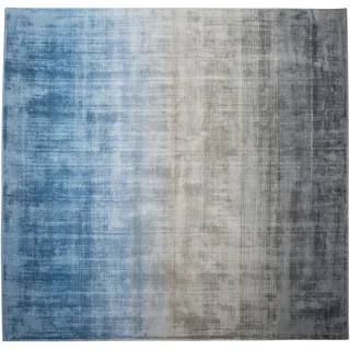 Beliani Teppich grau-blau 200 x 200 cm
