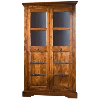 MASSIVMOEBEL24.DE Eckschrank Akazie 108 x 183 x 57 cm Braun