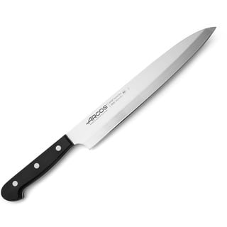 Arcos 289904 Serie Universal - Messer Yanagiba Asiatisches Messer - Klinge Nitrum Edelstahl 240 mm - HandGriff Polyoxymethylen (POM) Farbe Schwarz