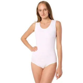 Merry Style Body Damen Body Ärmellos BD901 weiß M