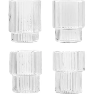 Ripple Gläser klein transparent 4 St.