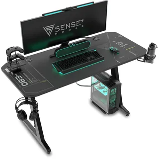 SENSE7 Gaming-Schreibtisch Nomad Cybernetic schwarz 120x60, cm