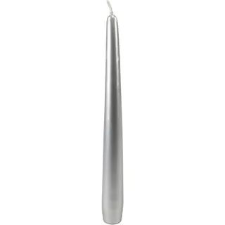 Cereria di Giorgio Risthò 56226_23 konische Kerzen, Silber, Durchmesser 2,2 cm, Höhe 30 cm, 12 Stück