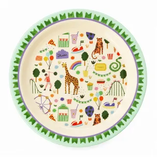 Rice Kinderteller rund 26 cm Mint