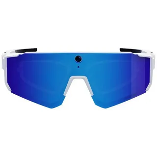 Colmi V06 AI Sportsonnenbrille weiß (mit blauen Gläsern)