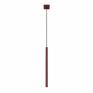 Sollux Pastelo 1-flg. 30 cm rund rot/Stahl