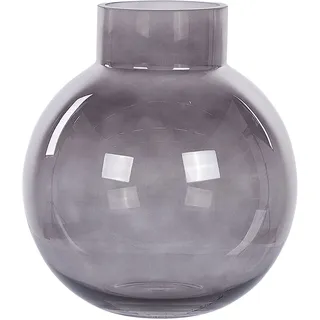Beliani Blumenvase grau 22 cm