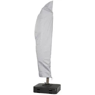 mehr Garten Abdeckung für Ampelschirm Gestell Gebogen 270 x 40/84/60 cm Kunststoff Grau
