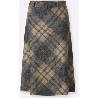 Casual Looks A-Linien-Rock Kariert Braun 20