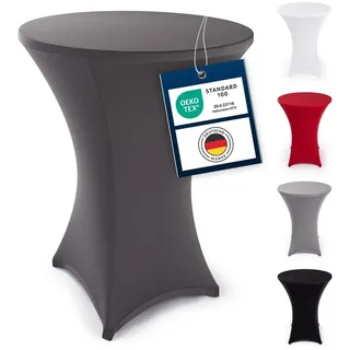 Blumtal Stehtischhusse Stretch grau Ø 70 - 75 cm