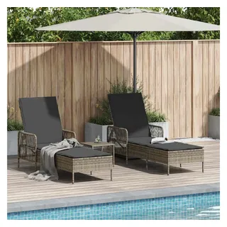 vidaXL Sonnenliege 35 x 35 x 32 cm Grau