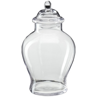 Peill+Putzler Glasdose mit Deckel , transparent/klar , Glas  , Maße (cm): H: 30  Ø: 17.5