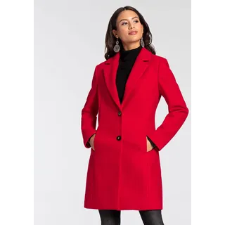 LAURA SCOTT Kurzmantel LAURA SCOTT, Damen, Gr. 36, rot, Web, Obermaterial: 100% Polyester. Futter: 100% Polyester, normal extrakurz, ohne Ausschnitt, Mäntel Kurzmantel, perfekt für den Übergang