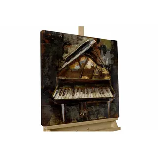 KUNSTLOFT Harmonische Klänge Metall 60x60 cm