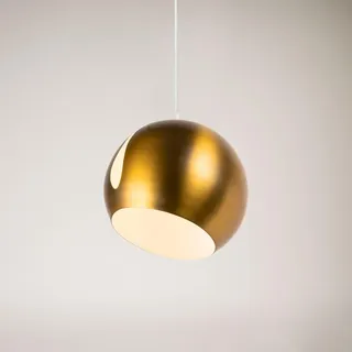 s.luce Ball 1-flg. Ø 30 cm rund gold/weiß