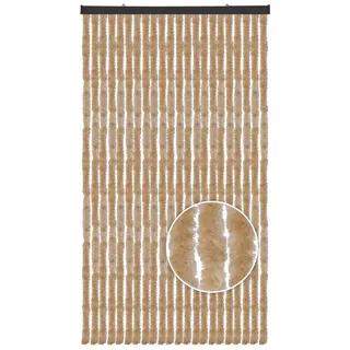 arsvita Flauschvorhang Ösen 100 x 200 cm Beige 1 St