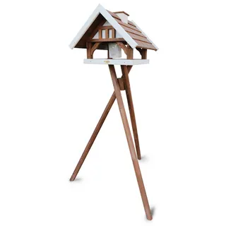 HABAU Vogelhaus Kanada 2, zerlegt, mit Futtersilo und Ständer, 55 x 37 x 48 cm,