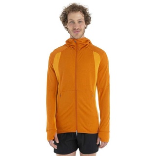 Icebreaker Quantum Zone Knit Merino Full Zip Sweatshirt Orange XL Mann
