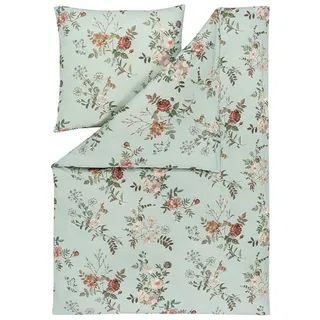 Estella Bettwäsche Estella Interlock Mako Jersey Bettwäsche Perla salbei, Jersey, weiche und anschmiegsame Jerseybettwäsche für das ganze Jahr grün