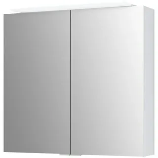 Camargue LED-Spiegelschrank Vela  (B x H: 72 x 68,5 cm, Holz, Weiß)