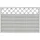 Sichtschutzzaun Element Country 120 x 180 cm grau