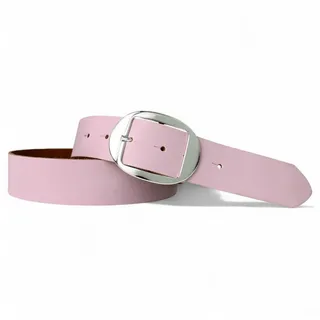 FRONHOFER Hüftgürtel Damen Rindsleder (1-St) sportlich, ovale Schnalle, für Jeans rosa Körperumfang 120 cm / Gesamtlänge 135 cm
