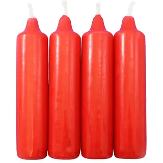 OLShop AG 5er Pack Adventskerzen rot ca. 23 x 105 mm (5 x 4 Stück) Weihnachtskerzen, Christbaumkerzen, Pyramidenkerzen, Baumkerzen, Kerzen