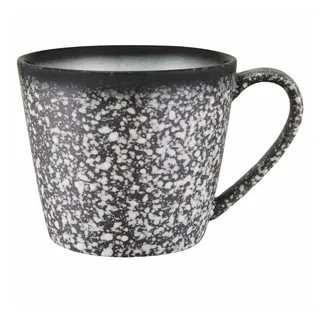 Maxwell & Williams Becher Caviar Granite kegelförmig, 420 ml, Porzellan bunt|schwarz