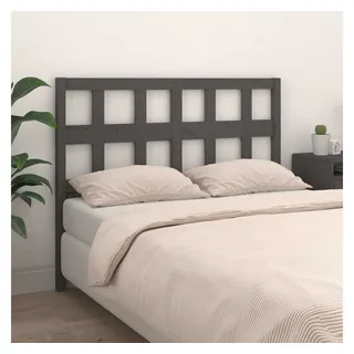 vidaXL Kopfteil 125,5 x 4 x 100 cm Grau