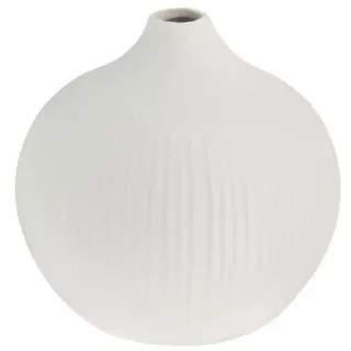 Storefactory Scandinavia Dekovase Vase FRÖBACKEN M weiß, Ø13x13cm weiß