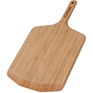 Chef Pomodoro Pizzaschieber – Pizzaschaufel – Pizzaheber aus Bambus – Pizzaschieber Holz – Pizzaschaufel Holz – Geeignet als Servierplatte oder Käseplatte (30,5 cm)