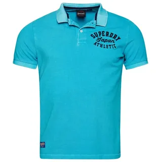 Superdry Poloshirt Herren Poloshirt Baumwolle Vintage Superstate Polo blau S (46)