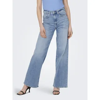 Only Jeans Wide-Fit, Waschung, für Damen, 177934 Light Blue Denim | Gr.: W32/L30